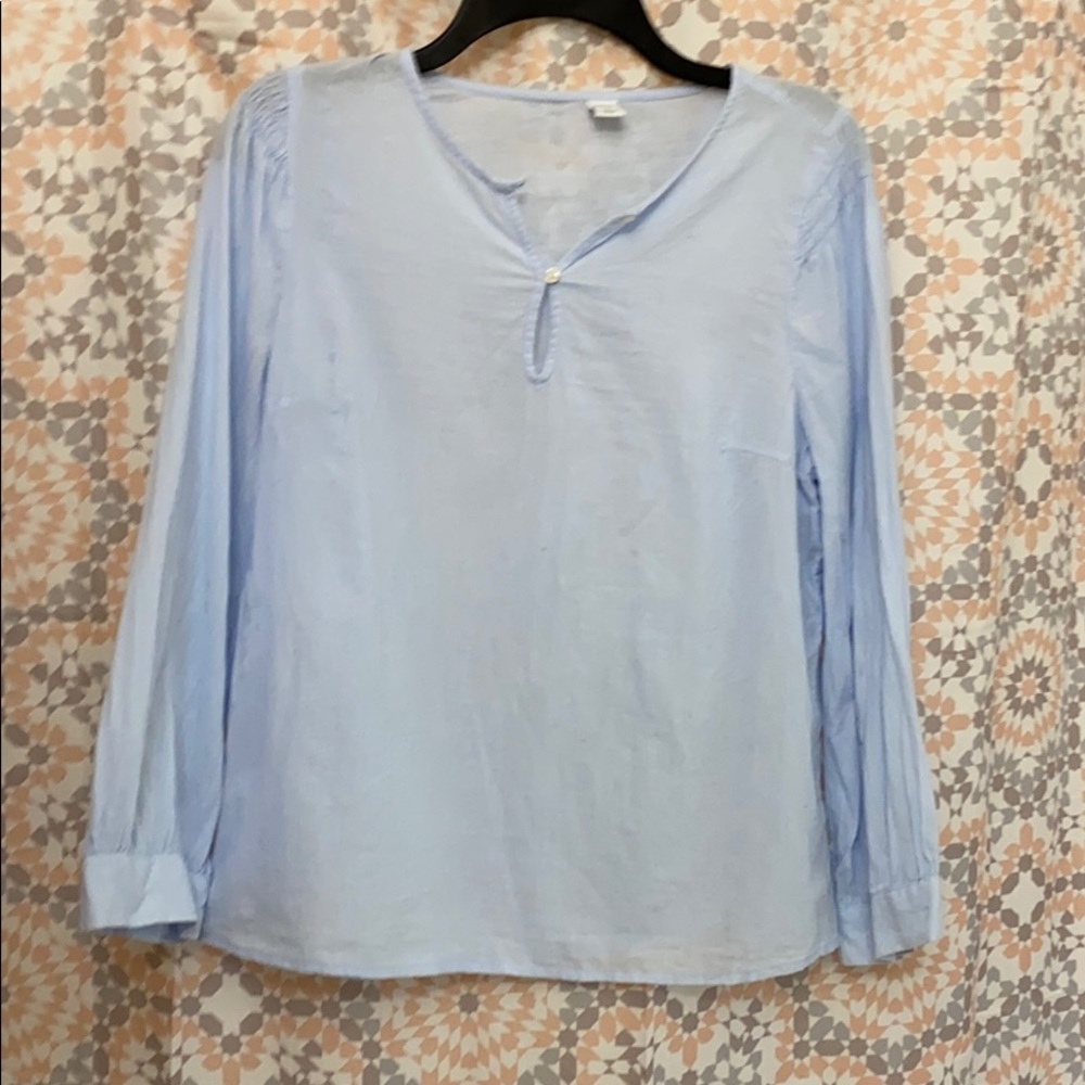 Button neck blouse